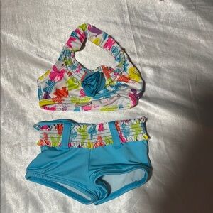 NEW Colorful Floral Baby Swimsuit Set